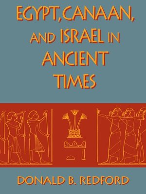 cover image of Egypt, Canaan, and Israel in Ancient Times